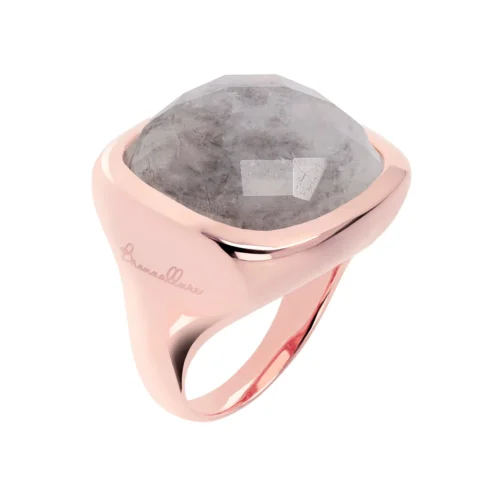 Anello Chevalier Pietra Quadrata Sfaccettata WSBZ00014.GR Bronzallure
