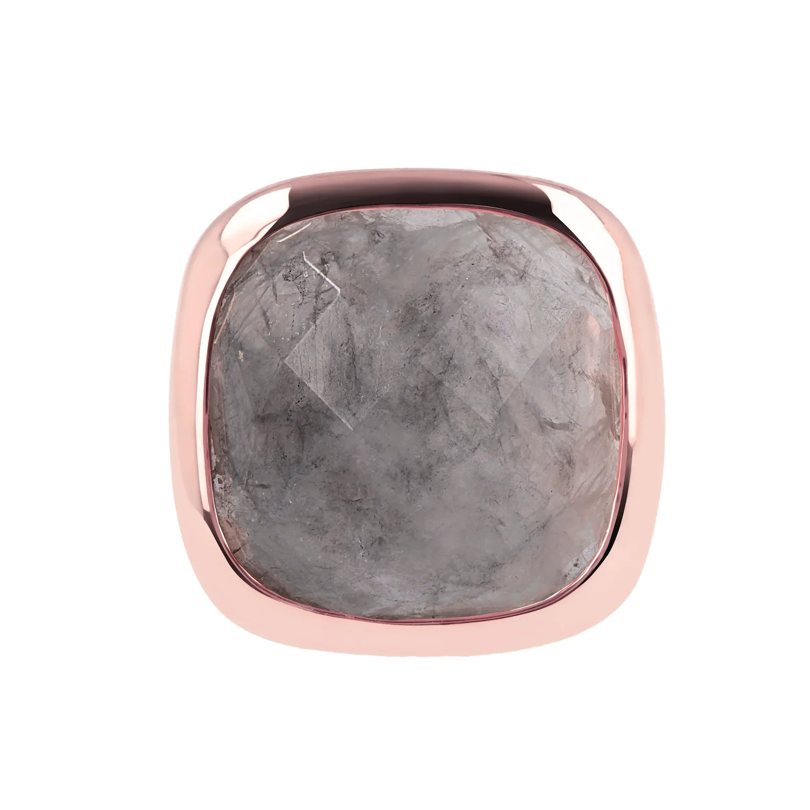 Anello Chevalier Pietra Quadrata Sfaccettata WSBZ00014.GR Bronzallure
