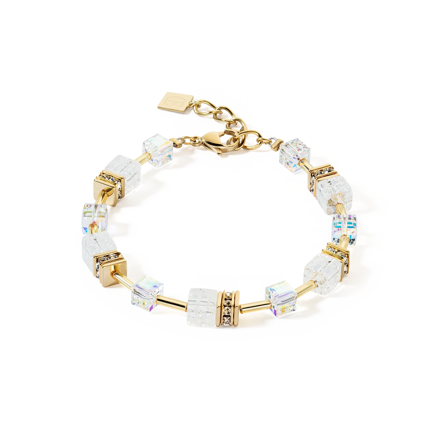 Bracciale GeoCUBE® Iconic Nature Oro-Bianco 3018301416 Coeur De Lion