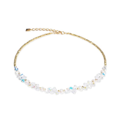 Collana Dancing Crystals & Pearls oro  1136101816 Coeur de Lion