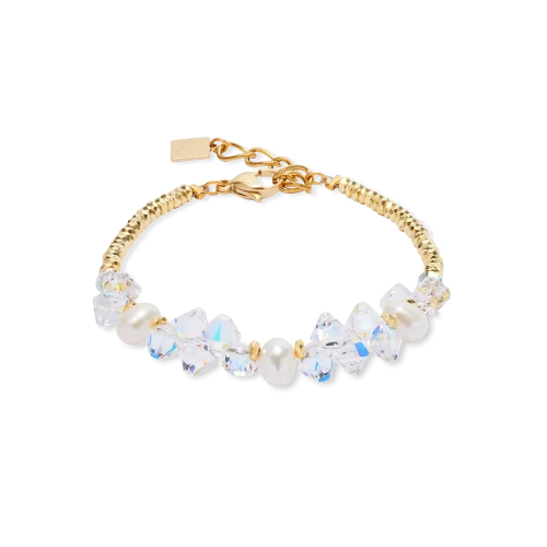 Bracciale Dancing Crystals & Pearls oro  1136301816 Coeur de Lion