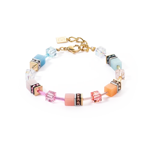 Bracciale GeoCUBE® Iconic aqua-apricot  2838302028 Coeur de Lion