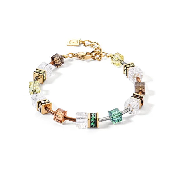 Bracciale GeoCUBE® Iconic Nature marrone-bianco  3018-30-0911 Coeur de Lion