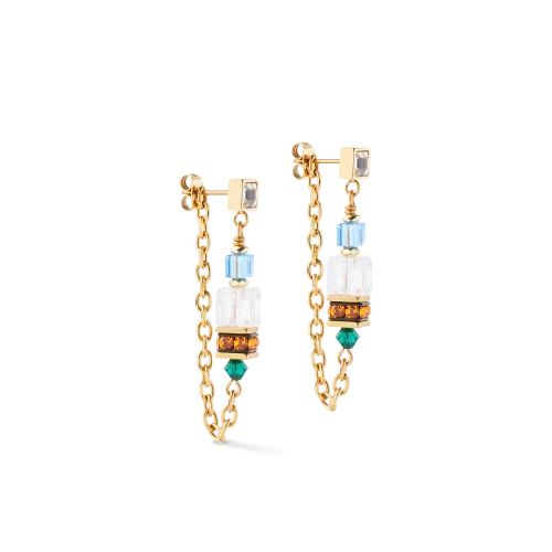 Orecchini Sunray Cube Couture oro-multicolor  3020211516 Coeur de Lion