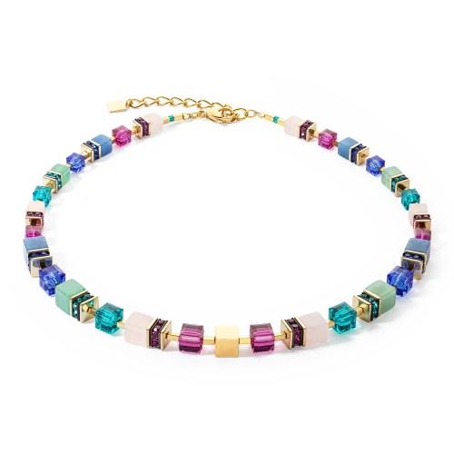 Collana GeoCUBE® Precious Statement oro-multicolore 3039/10-1561 Coeur de Lion