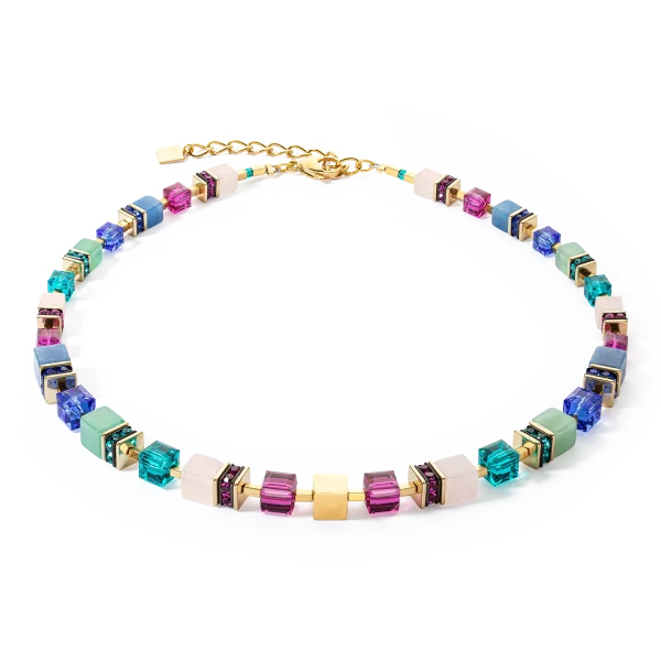 Collana GeoCUBE® Precious Statement oro-multicolore 3039/10-1561 Coeur de Lion