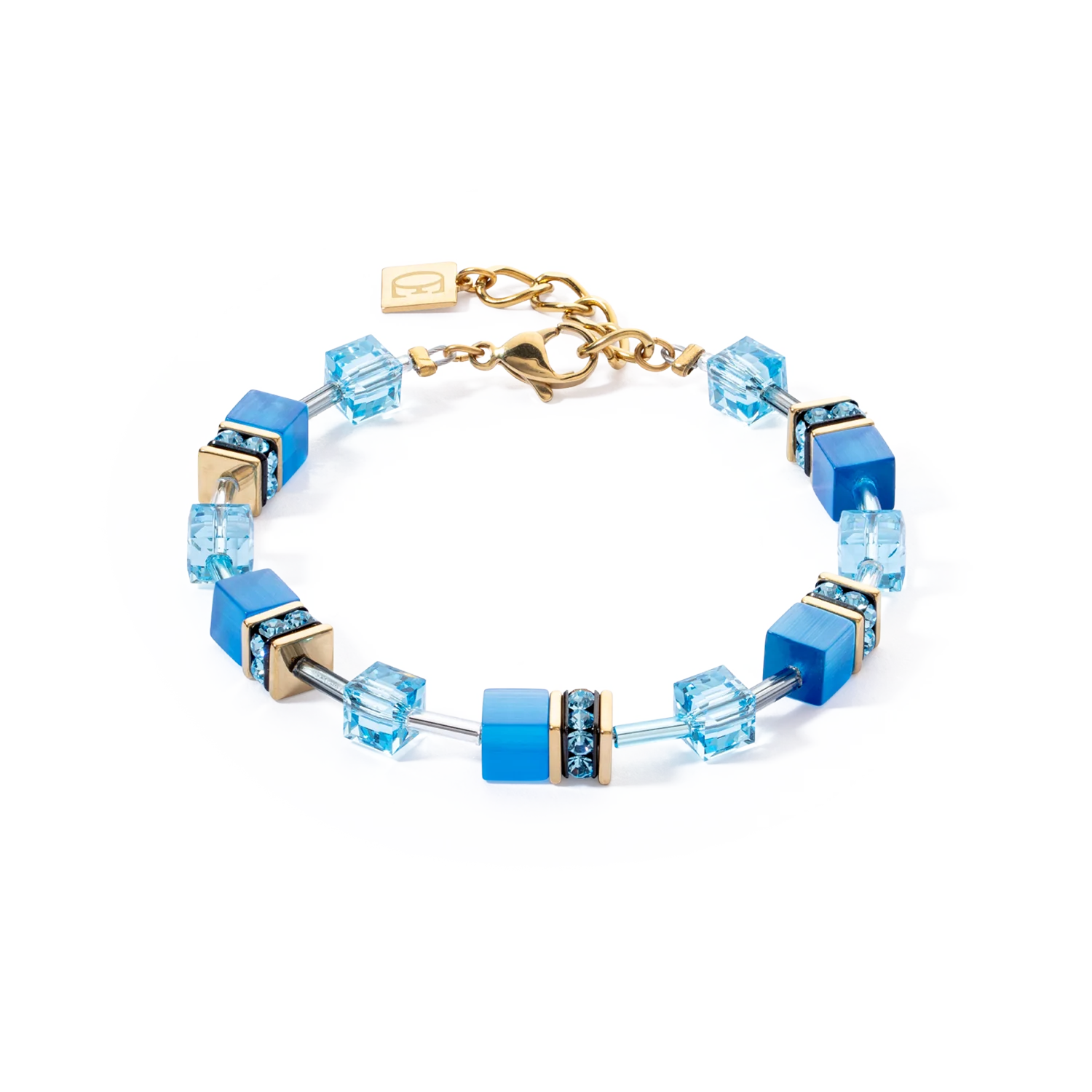 Bracciale GeoCUBE® Iconic Mono Oro Turchese 4020300600 Coeur De Lion
