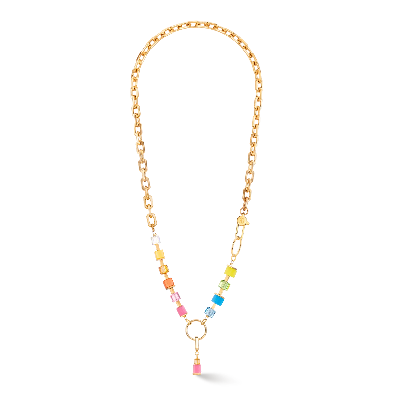 Orecchini Creole Cube Fusion Charm oro-rainbow 4712211500 Coeur de Lion - immagine 3