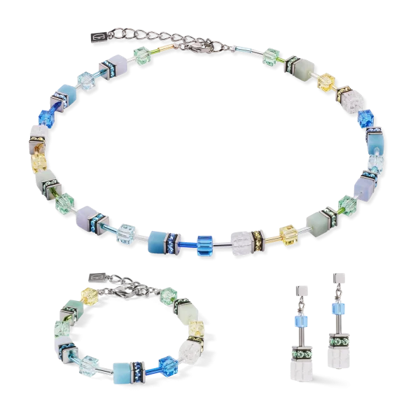 Collana GeoCUBE® Iconic Precious verde acqua  4905102005 Coeur de Lion - immagine 2