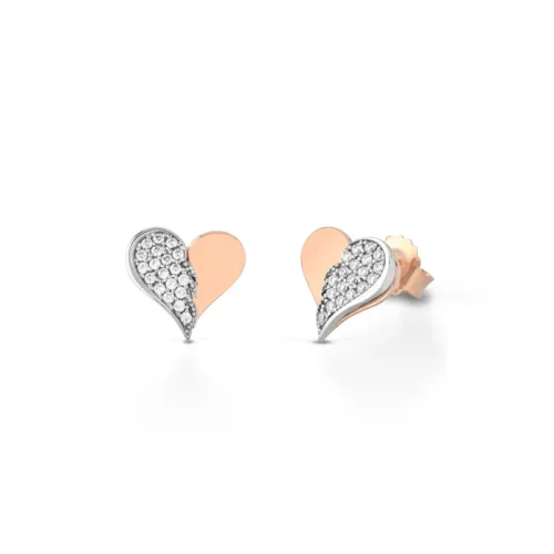 Orecchini con cuore e ala GIA444 Roberto Giannotti