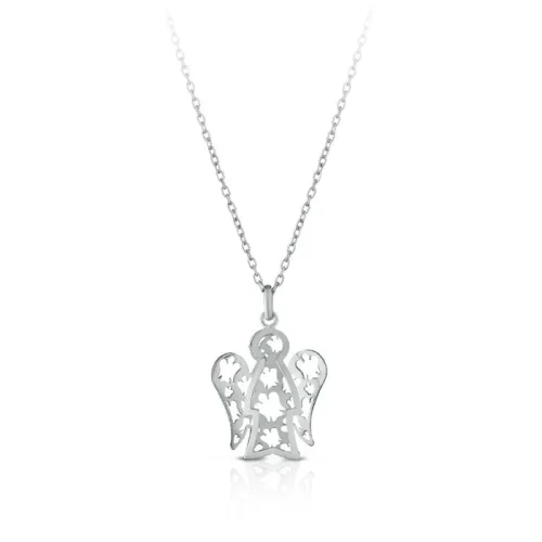 collana con angelo in oro traforato NKT292 Roberto Giannotti