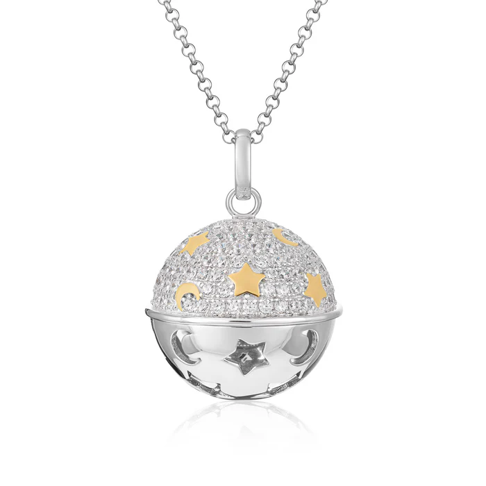 collana chiama angeli argento con zirconi SFA146 Roberto Giannotti