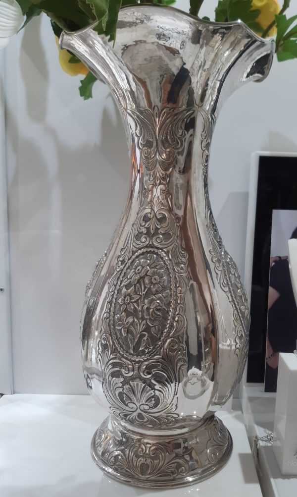 Vaso argento 925 lavorazione a mano  Sandri