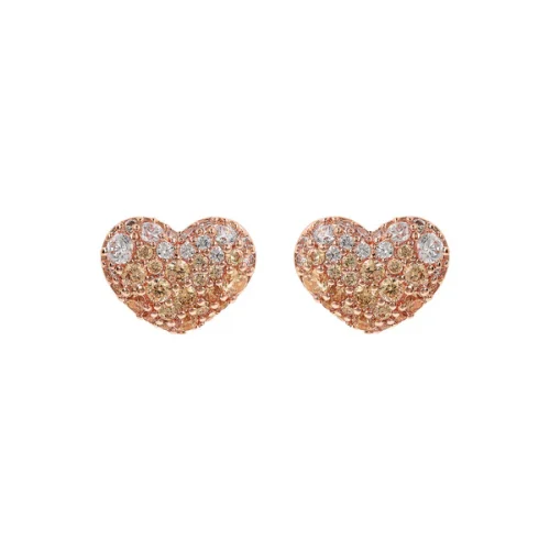 Orecchini Cuore a Lobo con Pavé in Cubic Zirconia Collezione Altissima WSBZ01199.CHAMP Bronzallure