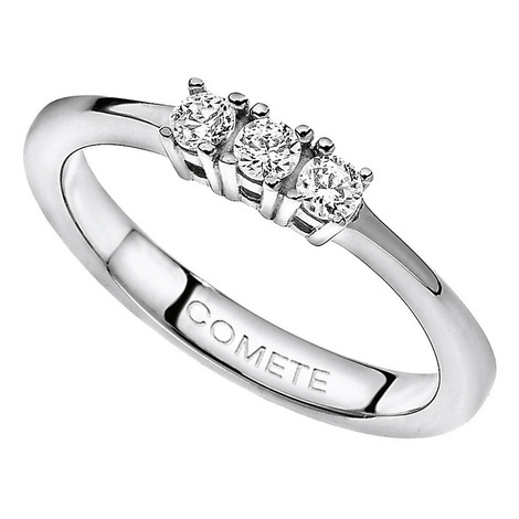 Anello oro bianco e brillanti Trilogy ANB1430 Comete
