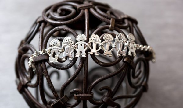 Bracciale personalizzabile A.B.C. nome argento 925% I Birba