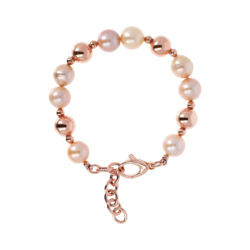 Bracciale  perle bianche e rose' WSBZO1583  Bronzallure