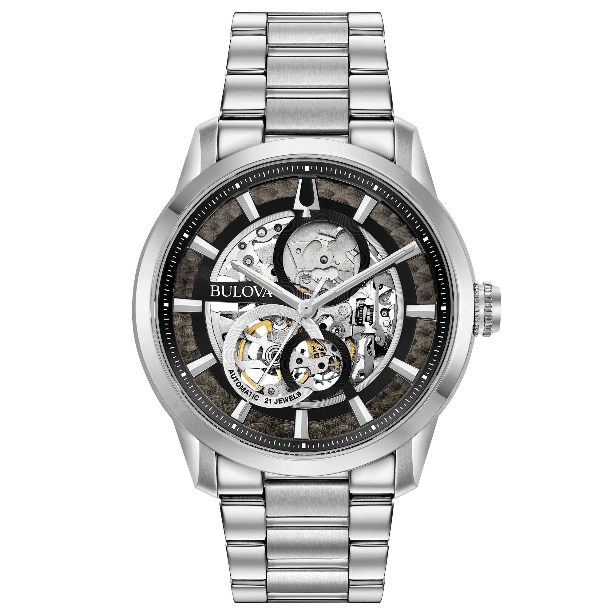 Orologio Collezione Sutton Skeleton 96A208 Bulova