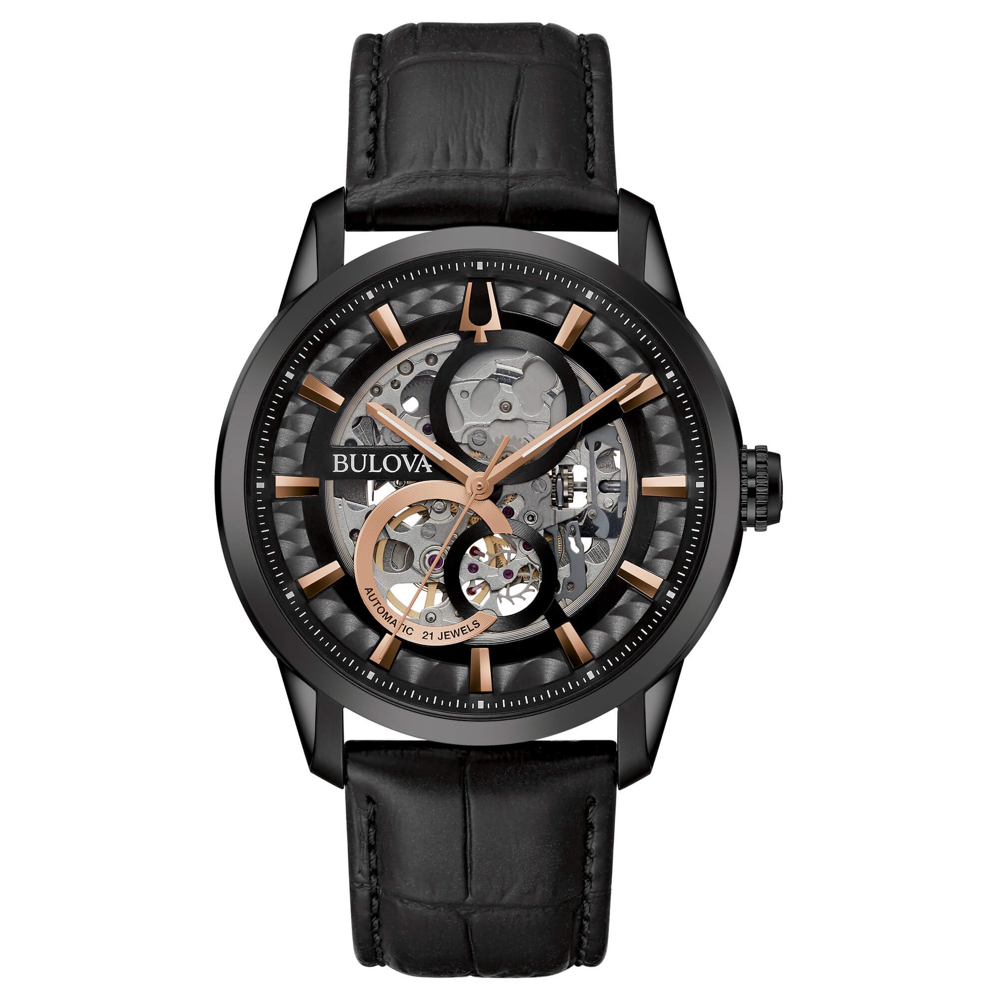 Orologio Collezione Sutton Skeleton 98A283 Bulova