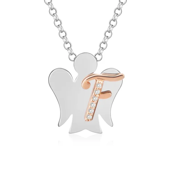 collana in argento con lettera l'alfabeto degli angeli Roberto Giannotti GIA500 F - immagine 3