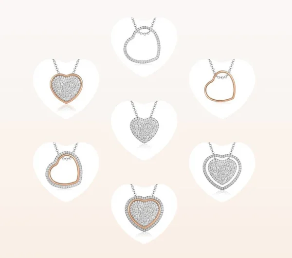 collana in argento con cuore trilogia d'amore Roberto Giannotti GIA448 - immagine 4