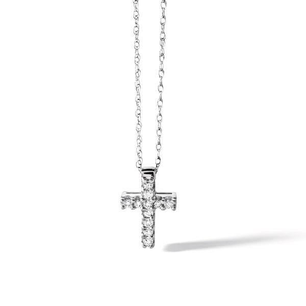 Girocollo oro bianco diamanti bianchi UGL455 COMETE