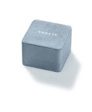 orecchini oro bianco acquamarina cuore e diamanti ORQ235 Comete - immagine 3