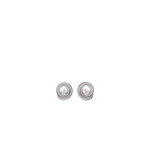 Orecchini Serie Dune Assolo in oro White Ice 18Kt Con Diamanti GOR3238W Cammilli