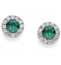 Orecchini oro bianco e diamanti collezione classic Orb 749 Comete