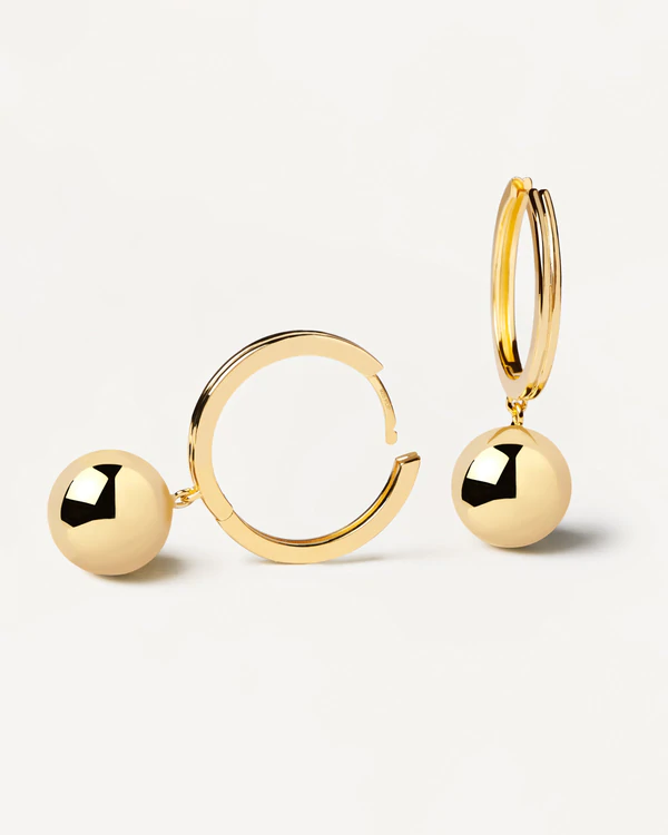Orecchini in oro Motion argento sterling 925 placcatura in oro 18 kt PdPaola