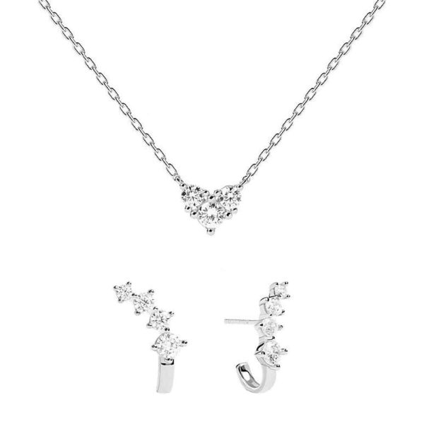 Parure in argento sterling 925 placcato oro 18 Kt PdPaola gioielli