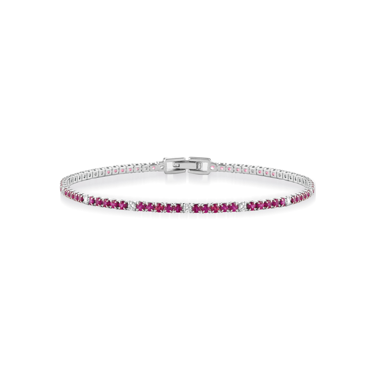 Bracciale Tennis Argento Zirconi Magenta KT925-037 Kulto 925